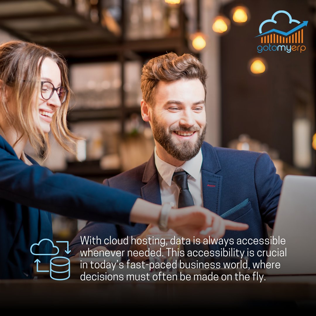 gotomyerp's tweet image. With cloud hosting, data is always accessible whenever needed. This accessibility is crucial in today’s fast-paced business world, where decisions must often be made on the fly.
.
.
#cloudhosting #CPA #QuickBooksHosting #SageHosting #SageCloud #QuickBooksCloud #ERP #gotomyerp