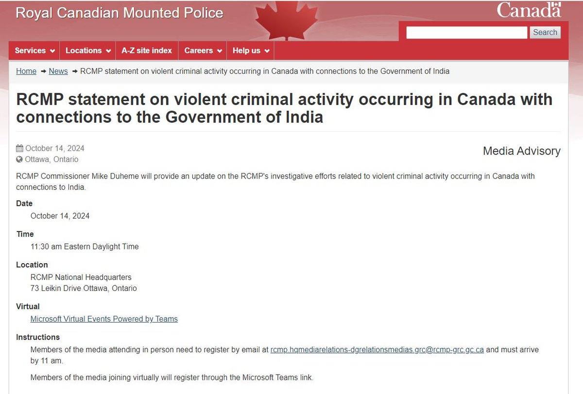 BaazNewsOrg's tweet image. BREAKING | The RCMP shares in its press conference today a "significant threat" to Canadians from the Indian government, well beyond what was initially understood.
Baaz attended the press conference, here are the key findings:
The "breadth and depth" of organized crime and…