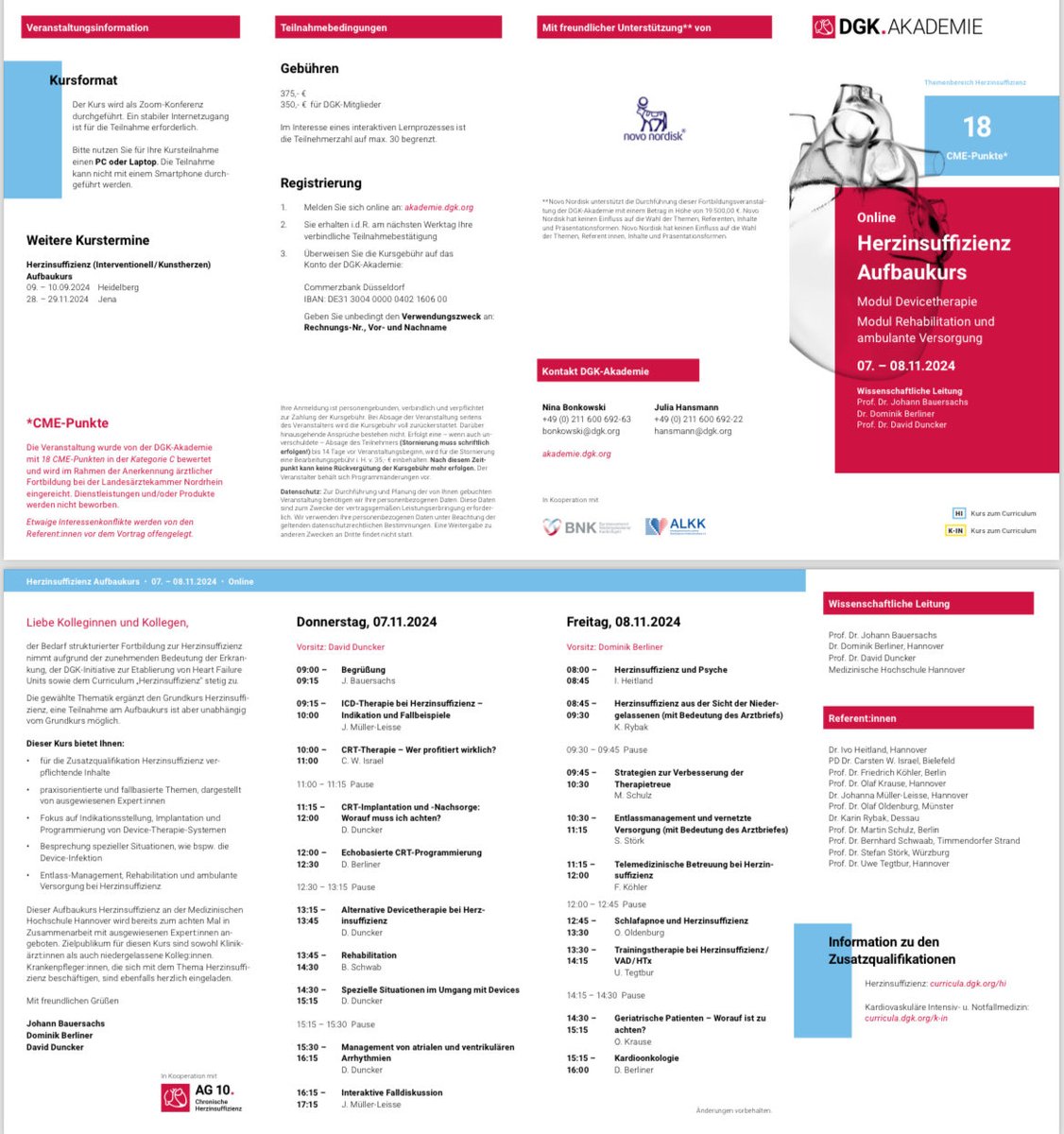 Johann Bauersachs (@jbauersachsmd) on Twitter photo 🔥Jetzt anmelden zum <a href="/DGK_org/">Deutsche Gesellschaft für Kardiologie</a> #Herzinsuffizienz online Aufbaukurs 7./8.11.24‼️
➡️ Modul #Device Therapie
➡️ Modul #Rehabilitation und amb. Versorgung
✅ für <a href="/DGK_org/">Deutsche Gesellschaft für Kardiologie</a> Zusatzqualifikation Herzinsuffizienz
<a href="/DavidDuncker/">David Duncker</a> <a href="/YoungDgk/">Young DGK</a> <a href="/Kardiophil/">Philipp Breitbart</a> 🔥Jetzt anmelden zum <a href="/DGK_org/">Deutsche Gesellschaft für Kardiologie</a> #Herzinsuffizienz online Aufbaukurs 7./8.11.24‼️
➡️ Modul #Device Therapie
➡️ Modul #Rehabilitation und amb. Versorgung
✅ für <a href="/DGK_org/">Deutsche Gesellschaft für Kardiologie</a> Zusatzqualifikation Herzinsuffizienz
<a href="/DavidDuncker/">David Duncker</a> <a href="/YoungDgk/">Young DGK</a> <a href="/Kardiophil/">Philipp Breitbart</a>