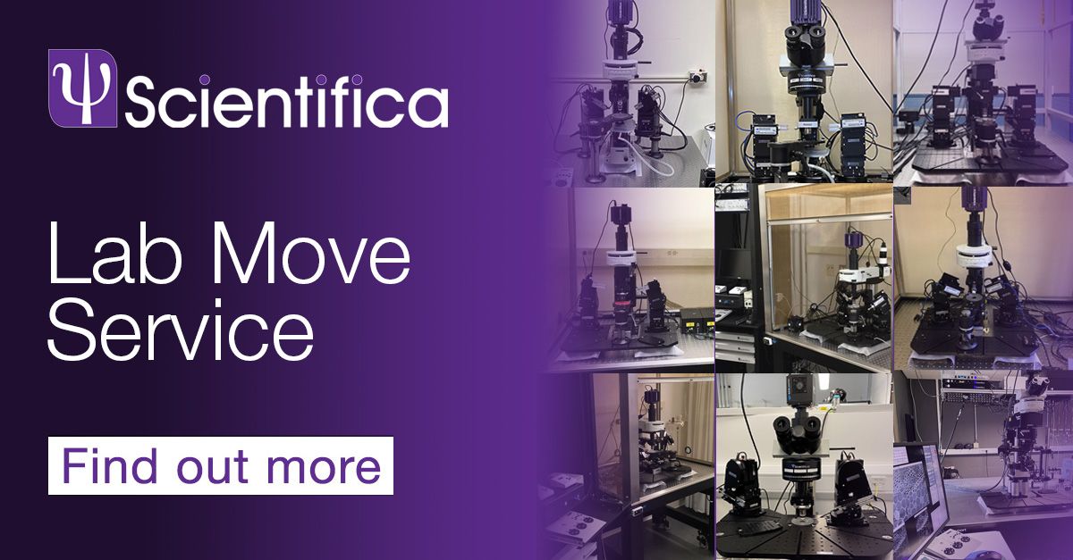 Scientifica_Int's tweet photo. Moving within your lab, to another building, institution, or even country? Our lab move service ensures smooth transitions for your equipment &amp; research, we handle the logistics so you stay focused on your science! #LabMove #electrophysiology #multiphoton https://t.co/X4X4x6aBgM https://t.co/HfCpyLg0E7