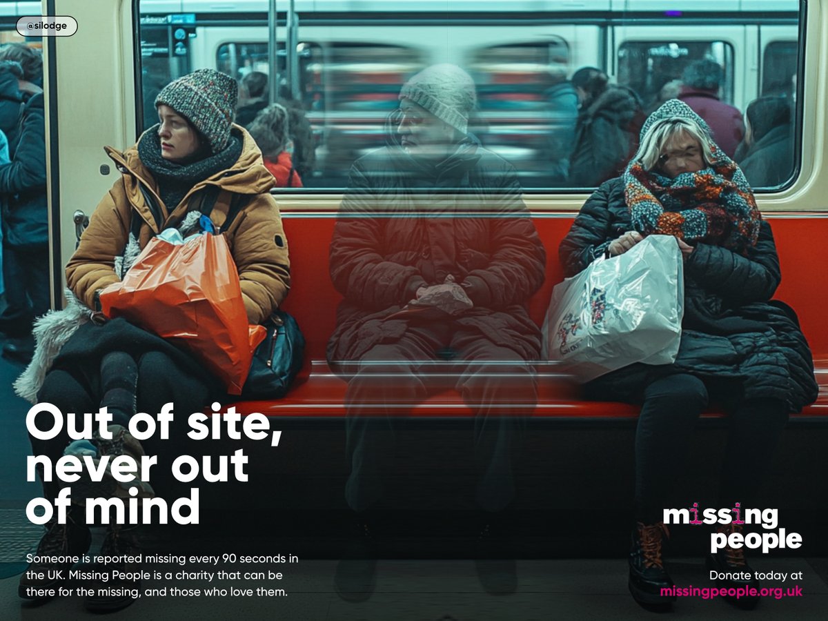 silodge's tweet image. Out of Site, Never Out of Mind 🪑
#EmptyChair 

@OneMinuteBriefs Brief // Create posters to promote
@MissingPeople 's Winter Appeal to families, asking the public to support those with a missing loved one.  #MissingPeople