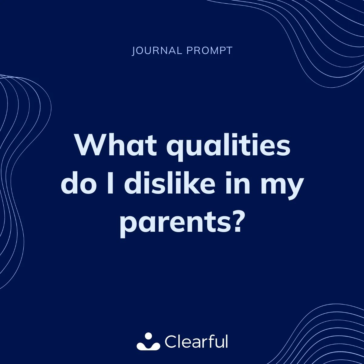 ✨Journal Prompt: What qualities do I dislike in my parents?

Share your answers below.

#journaling #journalprompt #mindfulness buff.ly/3zbnj1k