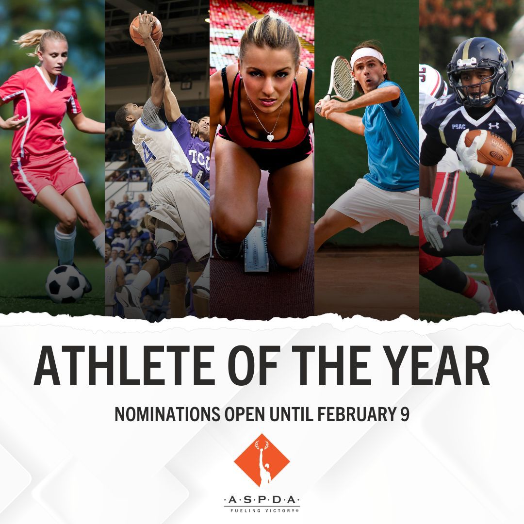 We are now accepting nominations for the ASPDA Athlete of the Year award.

The deadline to apply or nominate is February 9th. For more information on details, qualifications or to access the application, click the link below.
buff.ly/4dI1jMQ 

#AthleteOfTheYear