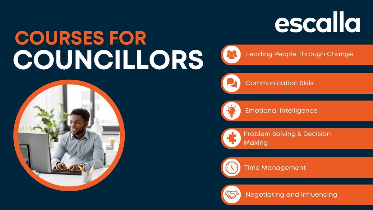 escallaTraining's tweet image. Boost your public service skills with our new Courses for #Councillors! 🌟 Whether you're new or experienced, our live online workshops help you sharpen essential soft skills from the comfort of your desk.
Book now: escalla.co.uk/courses-for-co…
