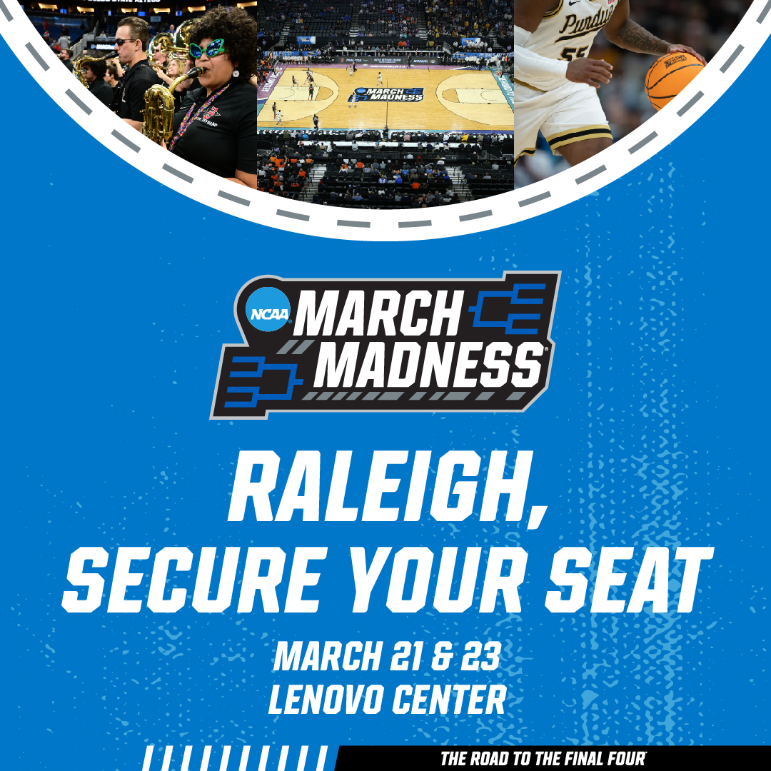 Greater Raleigh Sports Alliance (@raleighncsports) on Twitter photo Experience #MarchMadness in Raleigh at the <a href="/LenovoCenter/">Lenovo Center</a> 🤩
Tickets are on sale now ➡️ bit.ly/2025ncaambbtix Experience #MarchMadness in Raleigh at the <a href="/LenovoCenter/">Lenovo Center</a> 🤩
Tickets are on sale now ➡️ bit.ly/2025ncaambbtix