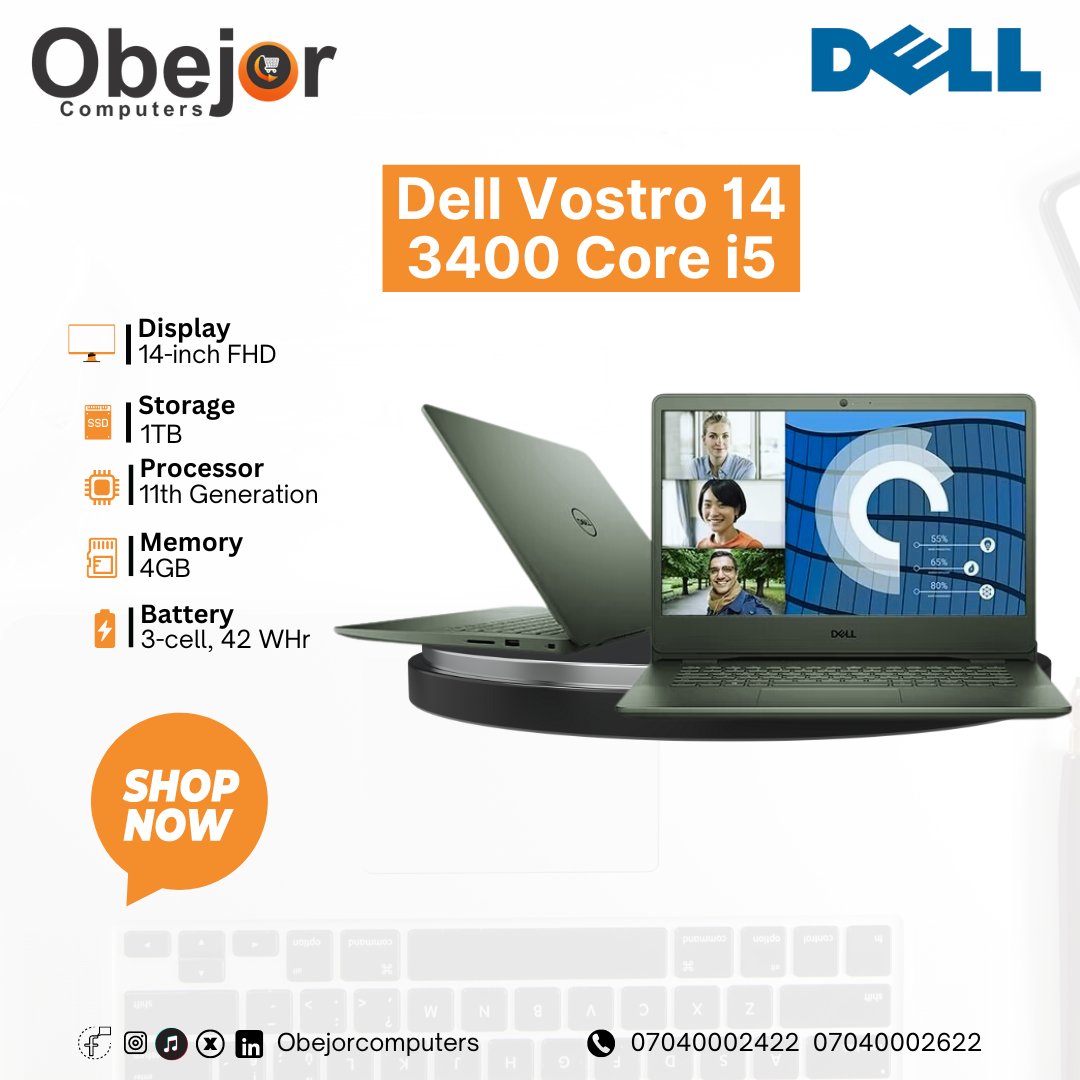 obejorcomputers's tweet image. &quot;Dell Laptops: Performance You Can Rely On! 💼&quot;From multitasking to heavy workloads, Dell laptops are built for it all. 

Discover your next device at Obejorcomputers today! 
☎️Call/Dm
Mike: 07040002422

#DellLaptops #Reliabletech #Tech4All #Laptoppower #fypシviral