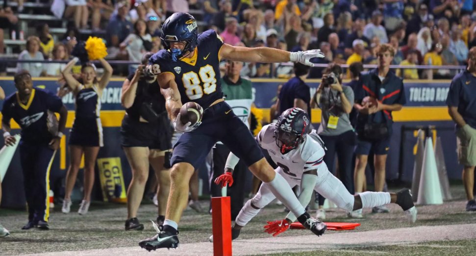 After a great call with <a href="/stantonweber/">Coach Stanton Weber</a>  and <a href="/CoachDSage/">Coach Sage Toledo</a> I am blessed to receive my first D1 offer from the University of Toledo!

<a href="/CoachDShack/">Danny Schaechter 🏝️🏈🐾</a> <a href="/LHSWildcatsFB/">Libertyville High School Football</a> 

<a href="/TNTignite/">TNT Ignite</a> <a href="/AllenTrieu/">Allen Trieu</a> @HSFBscout <a href="/EDGYTIM/">Timothy “EDGYTIM” OHalloran</a> <a href="/LemmingReport/">Tom Lemming</a> <a href="/CoachChris_Roll/">Coach Chris Roll</a>