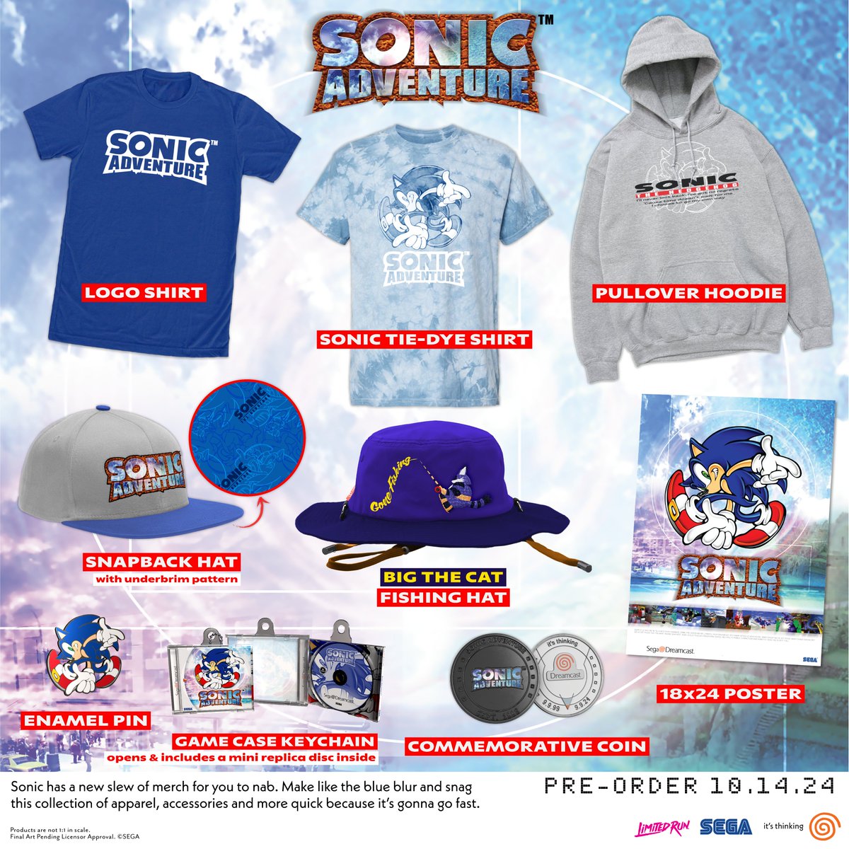 videogamedeals's tweet photo. Pre-Order: Sonic Adventure Merchandise via Limited Run Games. https://t.co/Rf3ev1MFtx https://t.co/Wkw1EYO76B