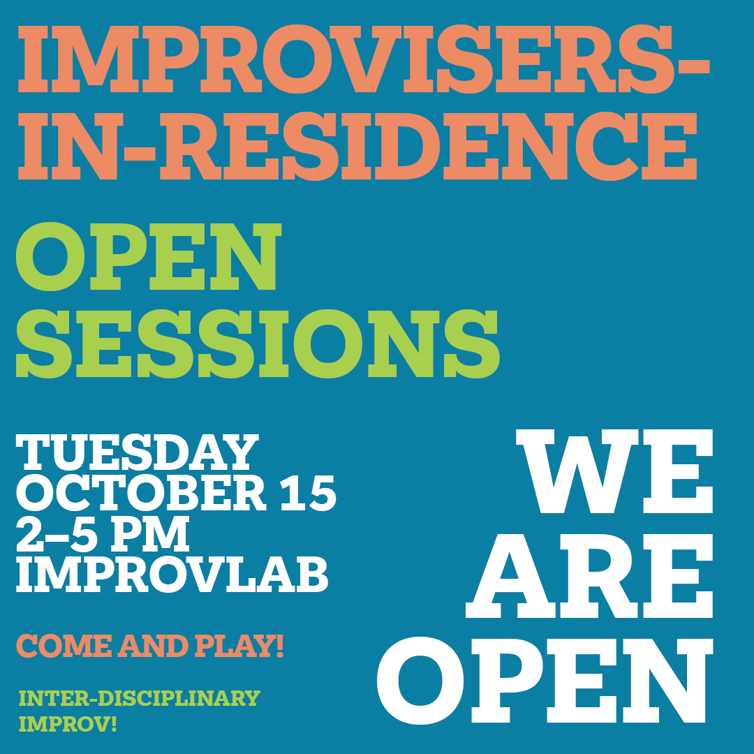 💃 🎨 WE ARE OPEN!  🎙️ 🎭 
Tomorrow, October 15 | 2–5 PM
ImprovLab

🍂 The University of Guelph may be on Fall Study Break, but the ImprovLab is still in full swing! 

Interdisciplinary improv—an afternoon of creative exploration and collaboration.

#ImprovLab #OpenSessions