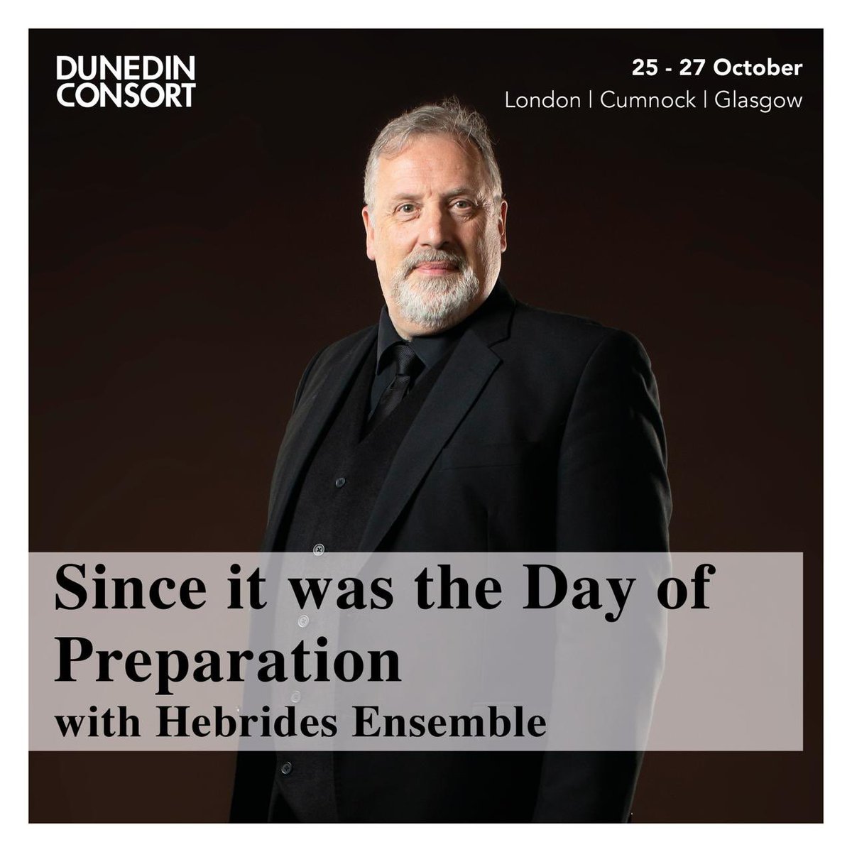 Hebrides Ensemble (@heb_ensemble) on Twitter photo This month, we are readying to join forces with award-winning <a href="/DunedinConsort/">Dunedin Consort</a> to present James MacMillan’s 'Since it was the Day of Preparation'.
📆 Fri 25 Oct - <a href="/KingsPlace/">Kings Place</a>, London
📆 Sat 26 Oct - St John's Church, <a href="/TheCumnockTryst/">The Cumnock Tryst</a>
📆 Sun 27 Oct - Glasgow Royal Concert Hall This month, we are readying to join forces with award-winning <a href="/DunedinConsort/">Dunedin Consort</a> to present James MacMillan’s 'Since it was the Day of Preparation'.
📆 Fri 25 Oct - <a href="/KingsPlace/">Kings Place</a>, London
📆 Sat 26 Oct - St John's Church, <a href="/TheCumnockTryst/">The Cumnock Tryst</a>
📆 Sun 27 Oct - Glasgow Royal Concert Hall