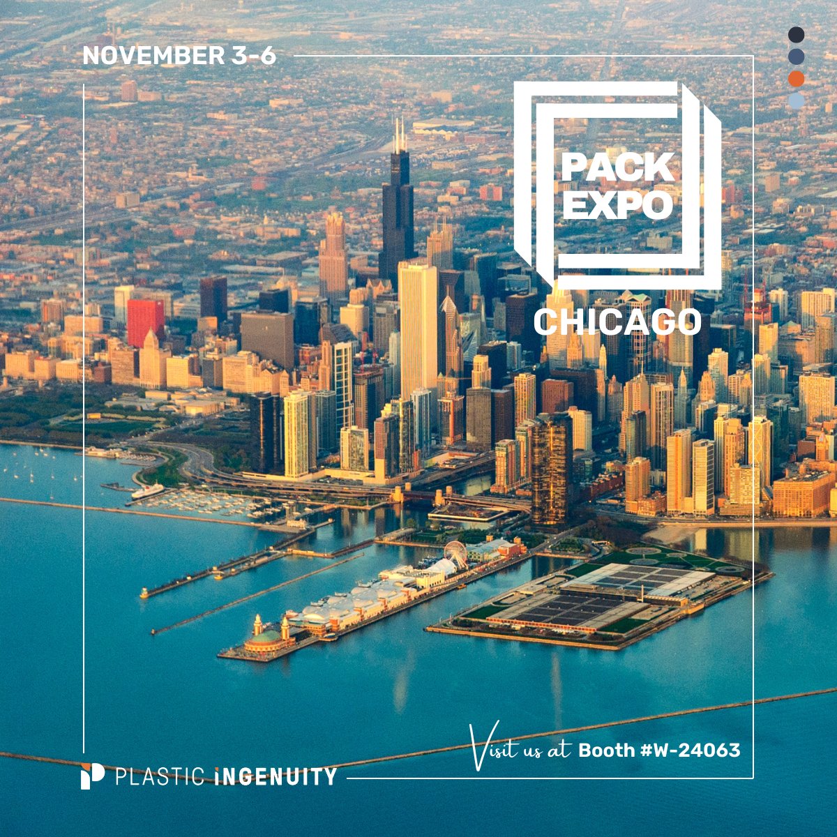 Just a few more weeks until #PACKEXPOInternational! The Plastic Ingenuity team is eager to show you what we've been working on. Make sure to visit us at booth #W-24063. #PackExpo #CustomThermoforming