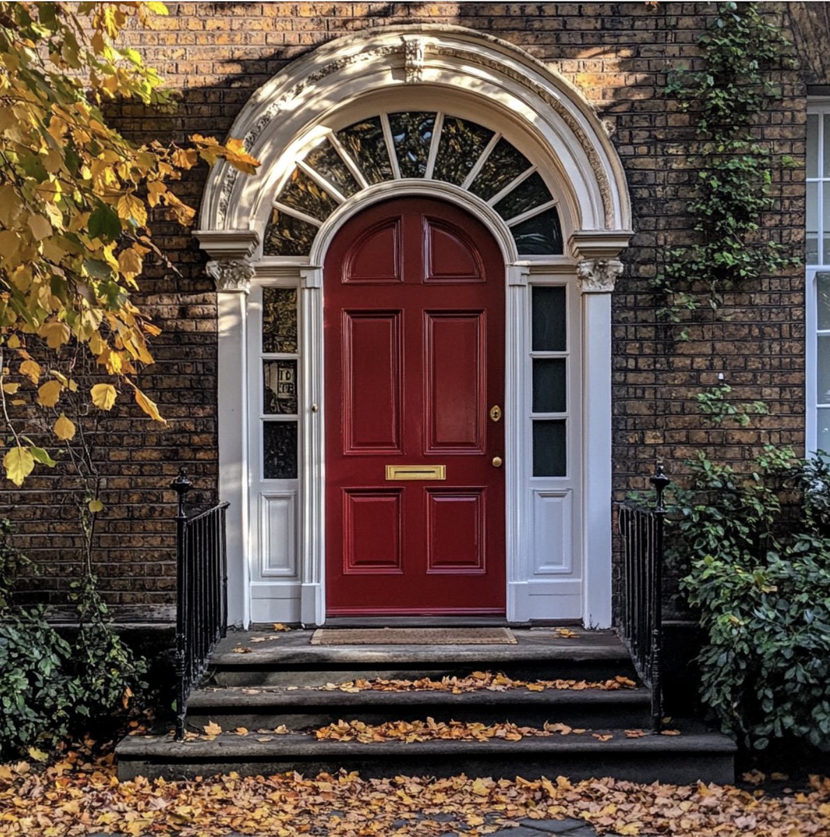 🍂 Warm up your home this autumn with touches of reds, oranges, and yellows. Get any colour mixed into our Advanced Satinwood or High Gloss for the most durable finish for your front door. 🎨 Colour: Dolly’s Cottage Door CP0546 #fleetwoodpaints