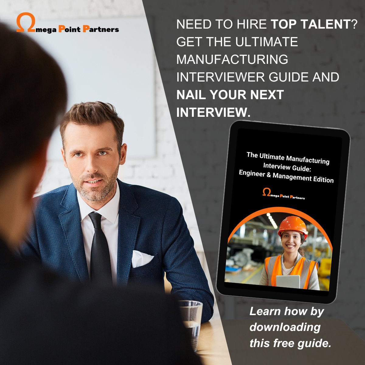 omegapointjosh's tweet image. Need to hire top talent? 💼 Get the Ultimate Manufacturing Interviewer Guide and nail your next interview! 🏭 
mriomegapoint.com/employer-inter…
#InterviewGuide #TopTalent #HiringSuccess #EngineerHiring #ManufacturingLeaders #manufcaturingrecruiting #elonmusk