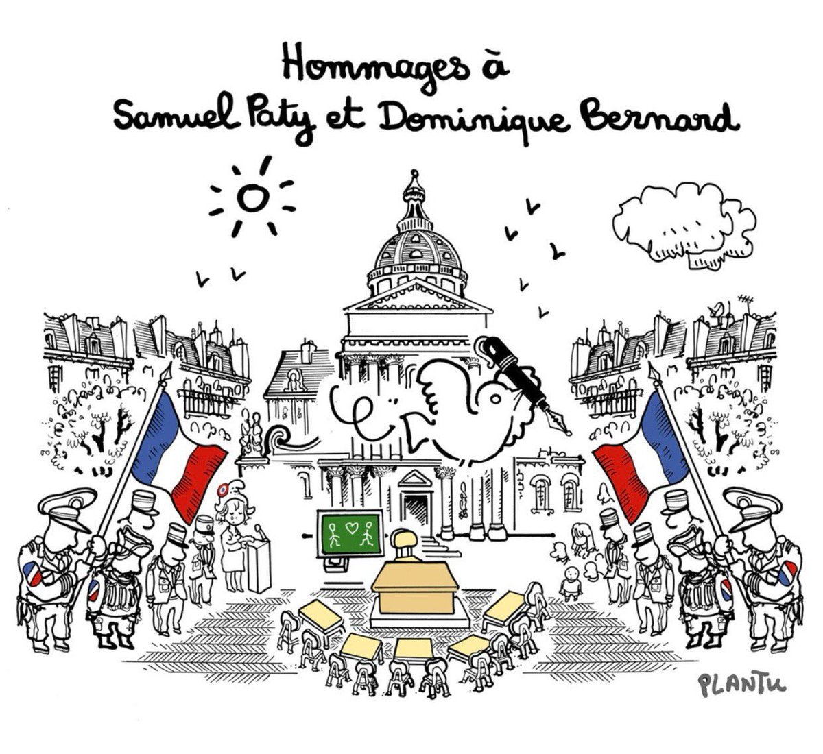 CNFETP_'s tweet photo. ⚫ Hommage à Samuel Paty et Dominique Bernard
Aujourd’hui, nous rendons hommage à deux enseignants exceptionnels qui ont consacré leur vie à l’éducation et à la transmission des valeurs de liberté, de respect et de tolérance. https://t.co/1bJg0AGgAg