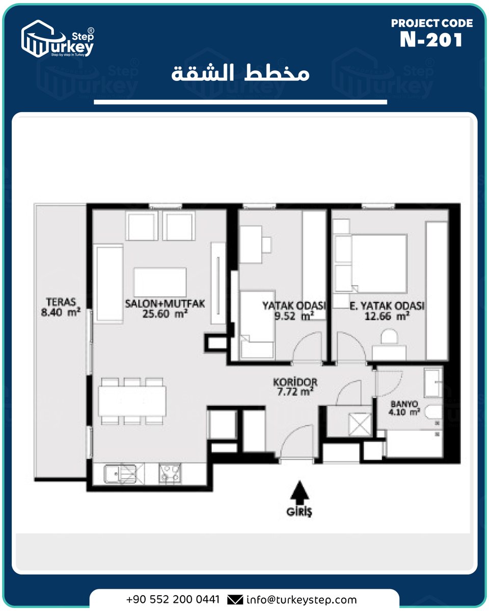 TurkeyStep's tweet image. تملك شقة فاخرة بسعر مميز في مشروع سكني استثماري بالقرب من مركز اسطنبول مناسب للسكن والاستثمار والحصول على الجنسية التركية
شقة 2+1 بمساحة 101 م2
بسعر  250.000$
ايوب سلطان - اسطنبول
مناسب للحصول على الجنسية التركية

@TurkeyStep
00905522000441
00905522000442
#property #realestate