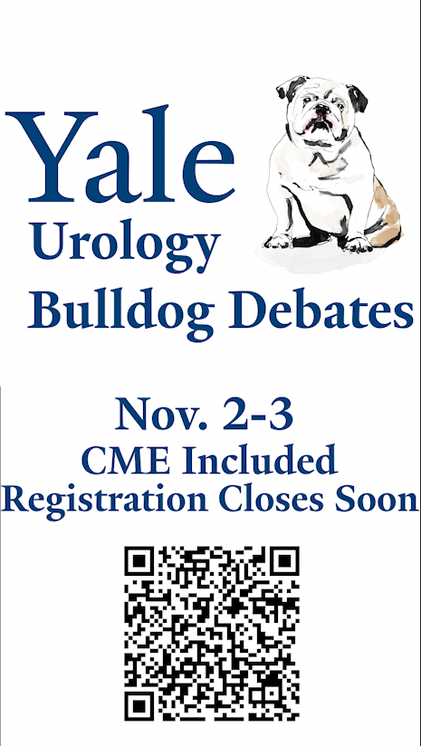The deadline to register for our 2nd Annual Bulldog Debates is only 4 days away.

Don’t miss riveting lectures AND thoughtful debates in andrology, oncology, pediatrics, and reconstruction.

CME's available.

Register today➡️medicine.yale.edu/urology/event/… 

<a href="/AngelaArlen/">Angela Arlen</a> |<a href="/shonig/">shonig</a>