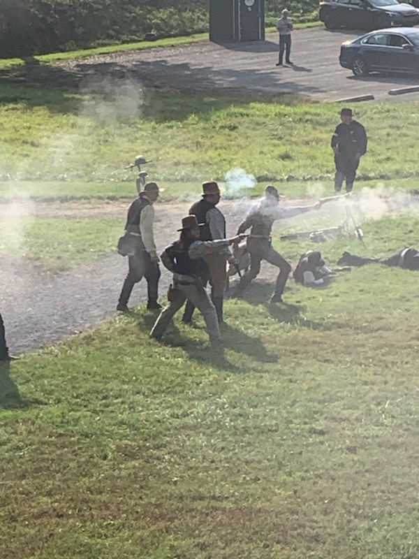 Much westerning was done by this derg, prevented some lowly robbers from making off with the contents of the mail car

See my friends next year at PA cowboy weekend with Northern Central Railway

#PAcowboyweekend #Reenactment #oldwest #cowboy #train #gunfight #robbery #wildwest