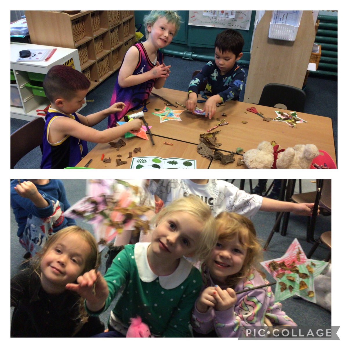 The children used inspiration from the illustrator/author, Lauren Child and textile designer, William Morris when making these wonderful pictures of traditional tales. We finished the week by making nature wands using autumn treasures. 🍂 <a href="/Hollymountbury/">Holly Mount RC Primary</a>