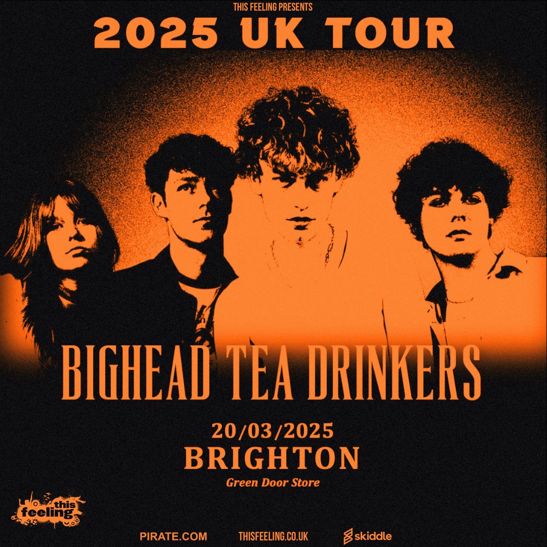bighead_band's tweet photo. We’re kicking off our 2025 UK Tour dates with a familiar visit to @greendoorstore 
Thank you to @This_Feeling for helping to make this happen. 
Tickets go live this Friday at 10am GMT and you will be able to access them through our link in bio! https://t.co/FEjxvLVsxU