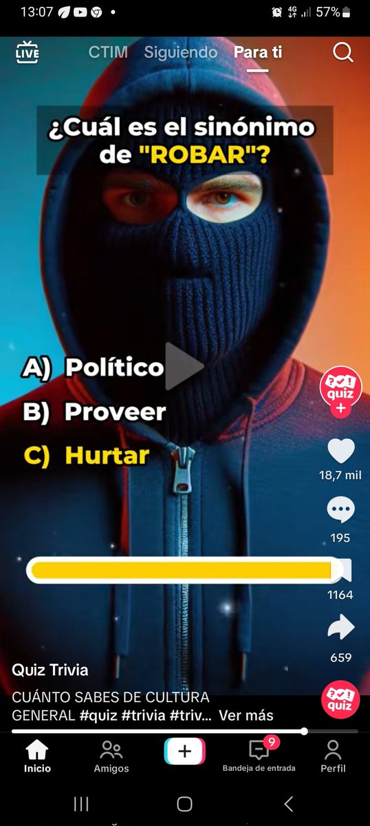 QUIEN MAS PIENSA QUE LA RESPUESTA ESTA MAL...!!
¿CUAL ES EL SINÓNIMO DE "ROBAR"...?