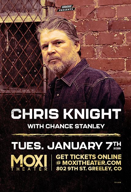 Chris_Knight_KY's tweet photo. Chris Knight plays Colorado and Wyoming in January!

@MoxiTheater, Greeley • @TheMusicFest, Speamboat Springs • The Rialto, Casper • @GlobeHallDenver, Denver • and hey, the end of the month we return to the @DownHomeJC in Johnson City, Tennessee! https://t.co/owNaVUVze3
