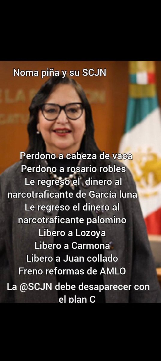 NEUROSURGEONNN's tweet photo. SรGUELO HACIENDO VIRAL, VIRAL; NUNCA 0LVIDAR NI PERD0NAR a: N0RMA P1รA quien PR0TEGIร 3 veces a -URIEL CARMONA, F1SCAL GENERAL de JUSTICIA de Morelos-: a pesar de que TRATร de ENCUBRIR el FEMINICID1O de AR1ADNA FERNAND4
#LaPresidenta #El14 #Espaรฑa #GenaroGarciaLuna #RosaIcela https://t.co/Ls7yatOcvF