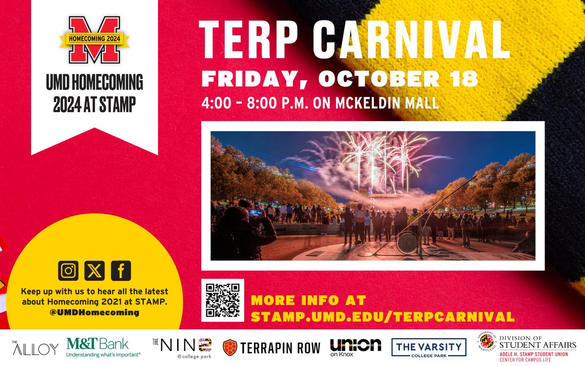 This Friday!

#umdhomecoming #homecoming2024 #homecomingscarf #giveaway #UniversityOfMaryland #Maryland #Terps #GoTerps #Terrapins