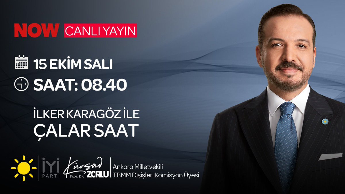 Yarın Türkiye gündemini değerlendirmek üzere Saat 08:40’ta NOW <a href="/nowtvturkiye/">NOW</a> ekranlarında <a href="/karagozilker/">ilker karagöz</a> ile “ÇALAR SAAT” programının konuğu olacağım.

Türkiye farklı sorunlarla ve farklı kesimlerin yaşadığı adaletsizliklerle mücadele ediyor. 

Atanamayan öğretmenler, emekliler,