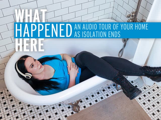 Our first audio-centered show, "What Happened Here", an audio tour of your home reflecting on the end of COVID isolation, has recently been restored and is again available from our archives. You can play it by yourself, or in a group, in your own home.
strangebirdimmersive.com/whathappenedhe…