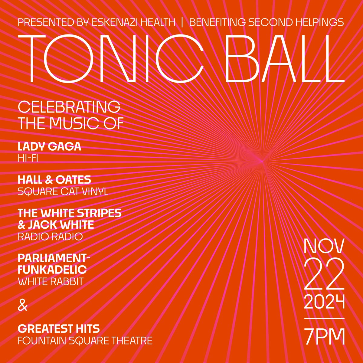 Second Helpings (@secondhelpings) on Twitter photo Today we're shouting out our Stage Sponsors for <a href="/TonicBall/">Tonic Ball</a>! Thanks for making this show happen and for supporting Second Helpings' mission to fight hunger in central Indiana. See you Nov. 22!
🎤 <a href="/EskewLawLLC/">Eskew Law</a>
🎤 <a href="/INHeritageGroup/">The Heritage Group</a>
🎤 @MarianInc
🎤 <a href="/MerchantsBankIN/">Merchants Bank</a>
🎤 <a href="/TitosVodka/">TitosVodka</a> Today we're shouting out our Stage Sponsors for <a href="/TonicBall/">Tonic Ball</a>! Thanks for making this show happen and for supporting Second Helpings' mission to fight hunger in central Indiana. See you Nov. 22!
🎤 <a href="/EskewLawLLC/">Eskew Law</a>
🎤 <a href="/INHeritageGroup/">The Heritage Group</a>
🎤 @MarianInc
🎤 <a href="/MerchantsBankIN/">Merchants Bank</a>
🎤 <a href="/TitosVodka/">TitosVodka</a>