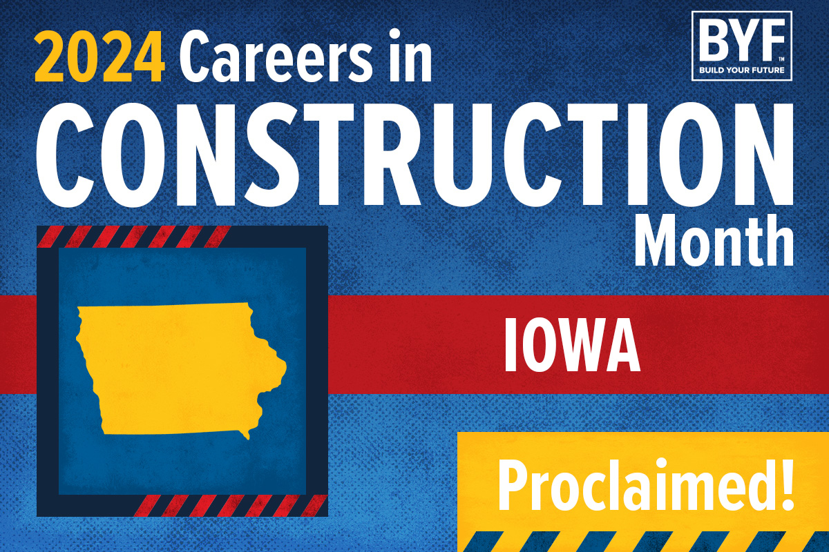 Build Your Future (@buildyourfuture) on Twitter photo It's official! Iowa has proclaimed October as #CareersInConstruction Month. Thanks to <a href="/meskwaki_n/">meskwaki_nation</a> and Gov. <a href="/KimReynoldsIA/">Kim Reynolds</a> for supporting the industry! #BuildYourFuture #SkilledTrades #ConstructionCareers It's official! Iowa has proclaimed October as #CareersInConstruction Month. Thanks to <a href="/meskwaki_n/">meskwaki_nation</a> and Gov. <a href="/KimReynoldsIA/">Kim Reynolds</a> for supporting the industry! #BuildYourFuture #SkilledTrades #ConstructionCareers