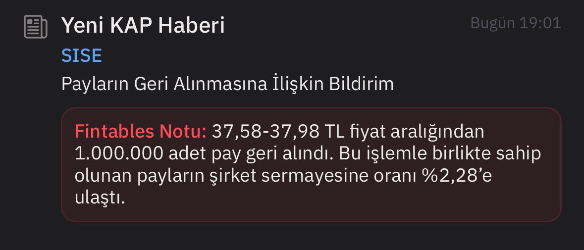 gumusibrahim44's tweet photo. #slse
1 Milyon adet hisse geri alımı yaptı https://t.co/M4ONlEcxrL