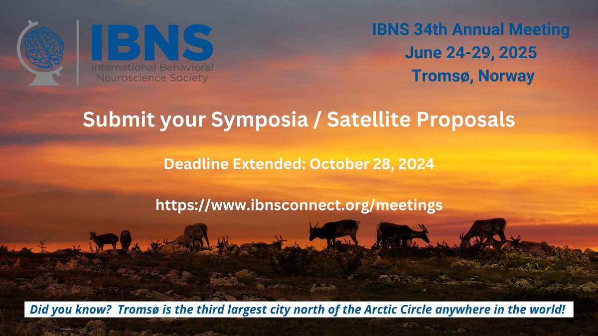 Deadline Extended!  IBNS is now accepting proposals for constructing an engaging program for the 2025 Annual Meeting. Symposia are a crucial part in forming the annual meeting of the IBNS, emphasizing on present, pertinent, and groundbreaking research in Behavioral Neuroscience.