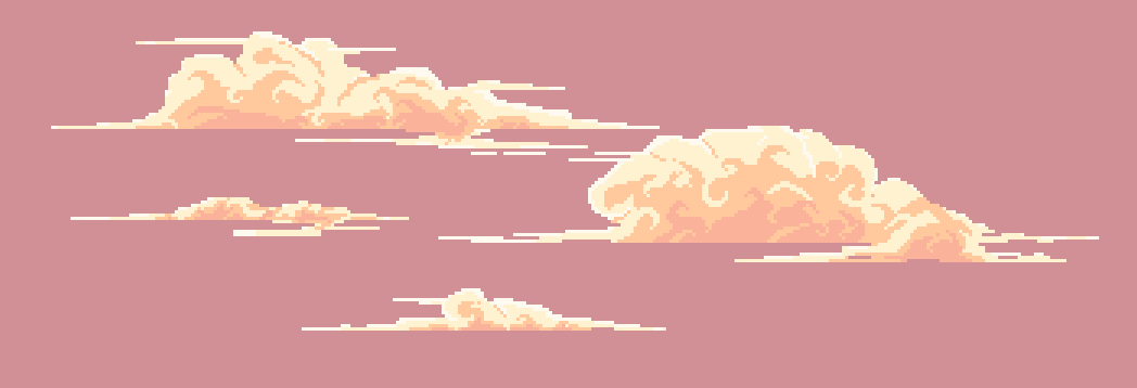 0ThoughtsStudio's tweet photo. How about some clouds for you all?
These are supposed to be in the main menu of the game which im trying to "rework" (read "finally make") and... the problem is, the art from the background kinda goes dull with these on it xD

#indiedev #indiegames #gamedevs #platformer #Unity https://t.co/q5mRx0zSZ9
