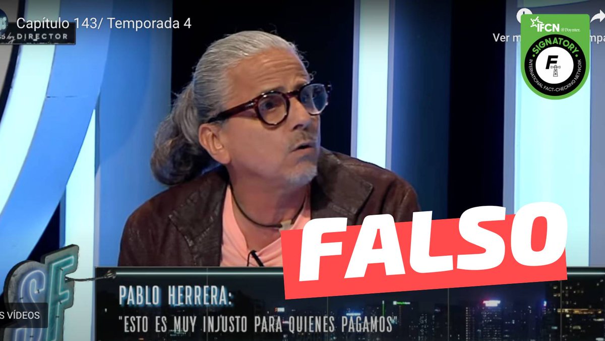 fastcheckcl's tweet photo. El capítulo de este 08 de octubre del programa Sin Filtros contó con la participación del cantante Pablo Herrera. En un momento del debate, aseguró que los estudiantes extranjeros tienen prioridad por sobre los chilenos para ingresar a los colegios. Esto es #Falso ❌: Fast Check se comunicó con Admisión Escolar del Ministerio de Educación y confirmaron que no existe este tipo de prioridad y que los establecimientos escolares tampoco deben cumplir con una cuota de alumnos de otra nacionalidad 👇
https://t.co/VjHIDeN3bO