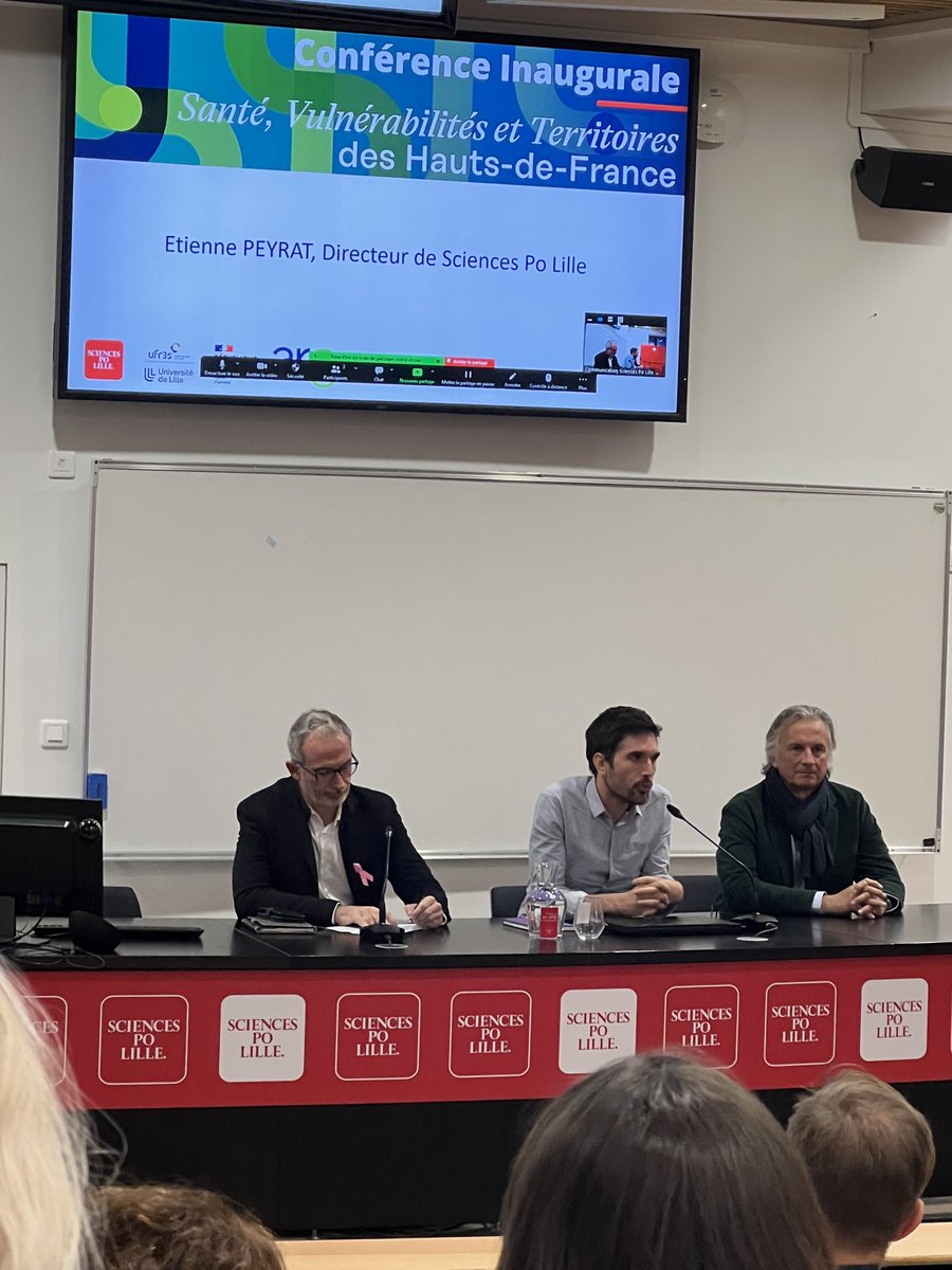 Conférence inaugurale du lancement de la Chaire « Santé,Vulnérabilité et Territoires » ⁦<a href="/ScPoLille/">Sciences Po Lille</a>⁩ ⁦<a href="/UFR3S_ULille/">UFR des Sciences de Santé et du Sport (UFR3S)</a>⁩ ⁦<a href="/IRHiS_ULille/">IRHiS_ULille</a>⁩