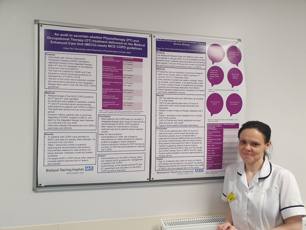 Sharing 12-month MECU therapy  service review and COPD audit findings at the AHP showcase <a href="/AnnekaBTH/">Anneka Edmondson</a> <a href="/BTHTherapies/">Nick Lane</a> <a href="/sonophysio/">Simon Hayward</a>