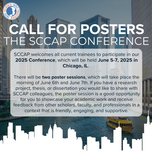 The SCCAP Conference is now open to accepting poster submissions for our inaugural conference in June. If you are a student, intern, or postdoc, please consider submitting your abstract! sccap53.org/the-sccap-conf…

#sccap #childpsychology #adolescentpsychology #clinicalpsychology