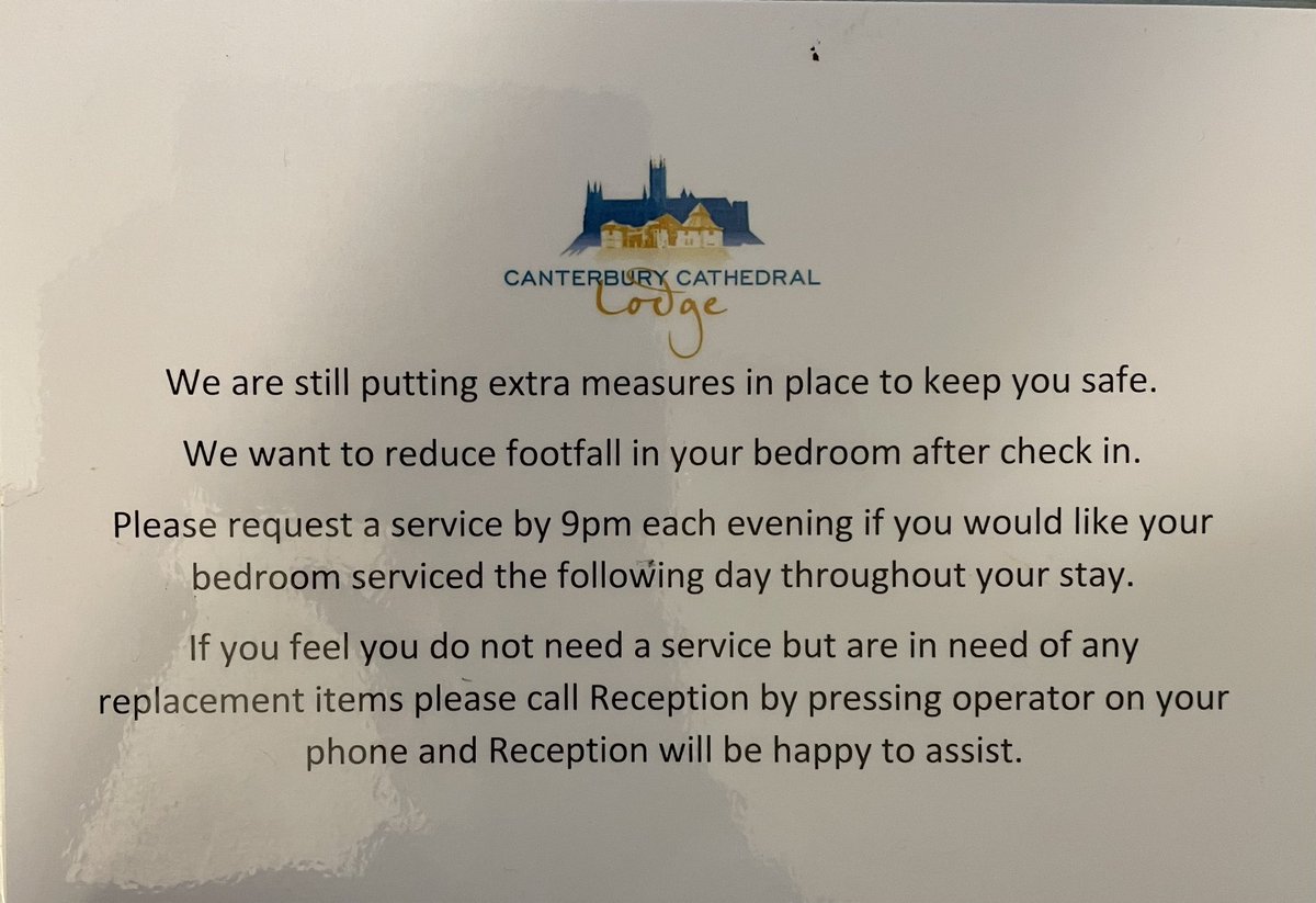 What is this absolute lunacy? This is from TODAY. How neurotic do you have to be to believe that someone coming into my hotel room WHEN I’M NOT IN IT is going to jeopardise my ‘safety’?