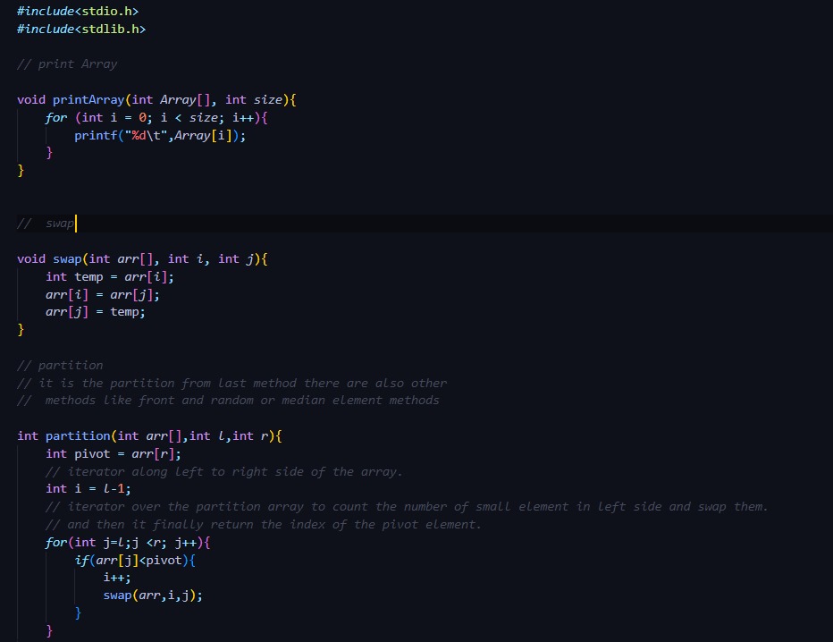 dpk45deepak's tweet image. "Quick Sort Implementation Wrapped Up!
After diving into the world of divide-and-conquer algorithms, I've completed my Quick Sort implementation. This optimized solution boasts:
Ready to take on large datasets! #QuickSort #AlgorithmAnalysis #Programming"