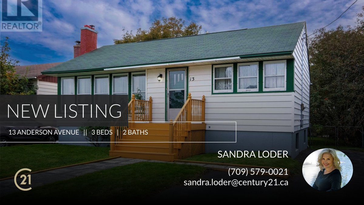SandraLoder's tweet image. 📍 New Listing 📍 Take a look at this fantastic new property that just hit the market located at 13 Anderson Avenue in St John's. Reach out here or at (709) 579-0021 for more information!

Listed by Stewart Taylor

Sandra Loder | R... homeforsale.at/13_ANDERSON_AV…