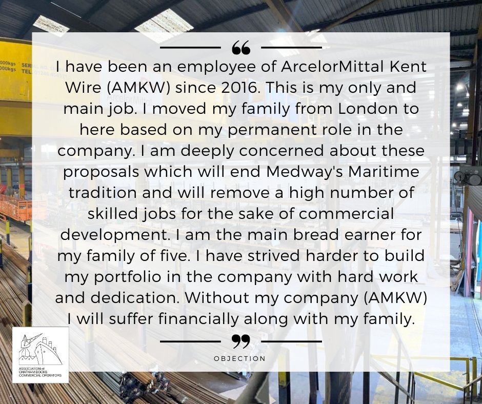 savechathamdoc1's tweet photo. An employee of @ArcelorMittal Kent Wire is expressing deep concern over the proposed closure of Chatham Docks. Since 2016, this job has provided stability for him and his family.

Let's stand together to protect livelihoods and keep the Docks open. 💪👷‍♂️

#SaveChathamDocks #Medway https://t.co/3Hl6ByTdxN