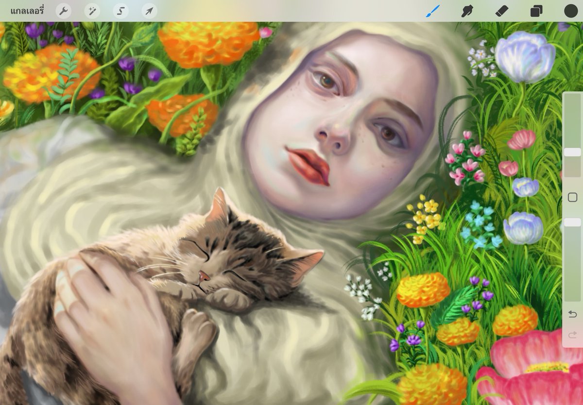 waewae1995's tweet photo. "Find the heart among these wild flowers."
🎨🖌Create by  Waesah Wahama
.
.
.
#art #artgallery #Procreate #paintings #wildflowers #cat #Real #flowergarden https://t.co/HDX4q3VCXO