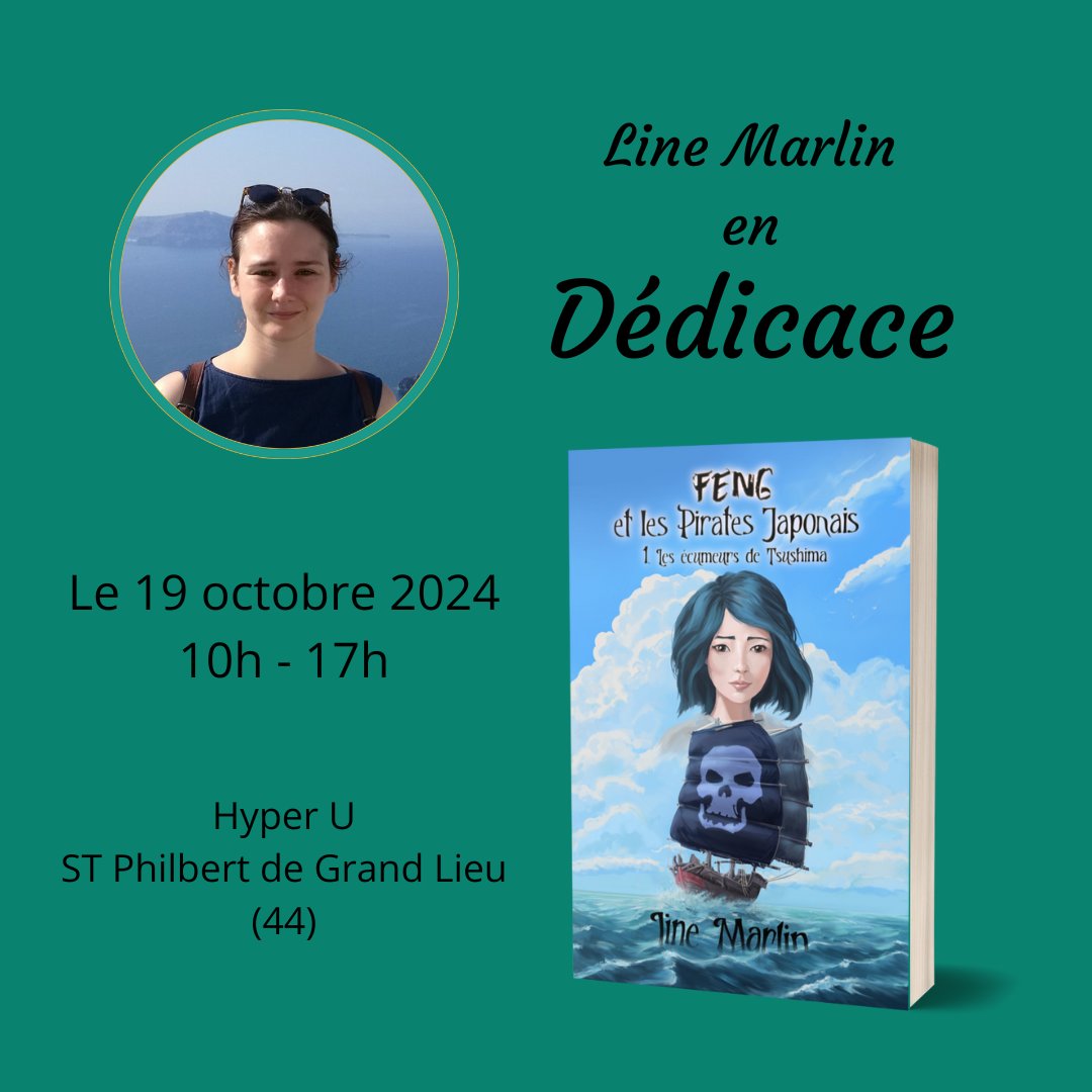 Retrouvez-moi en #dédicace à l'hyper U de St Philbert ce samedi !

#romanPirates #romanAdo