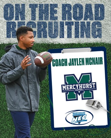 MercyhurstFB's tweet image. Bye-Week = Recruiting!!

Catch our coaches out all week!
O staff out in the beginning of the week!
D Staff out later in the week!

@CoachWaring  in NE Ohio
@CoachSydeski in Western PA
@air_mcnair7 in Central Ohio

#LsUpAnchorDown⚓️
#CarpeD1em☘️
#RecruitingFutureLakers