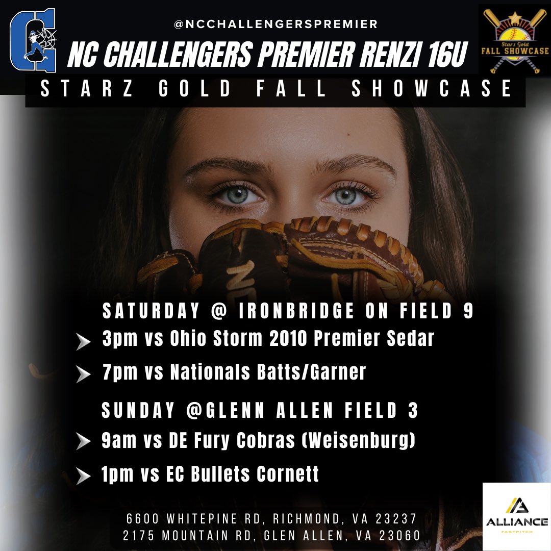 Excited to take the field again this weekend in Richmond VA for some absolutely great competition. We look forward to  welcoming all of our college coaching friends to the fields to evaluate our great athletes!