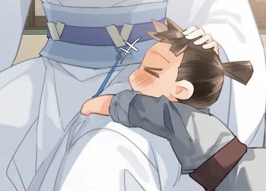 azhanxian's tweet photo. aí você para e pensa que o lan wangji mesmo sem presença paterna e materna,não ter crescido em um ambiente afetuoso e nunca ter ouvido um eu te amo dos familiares, se amoleceu por um bebê e ofereceu tudo o que ele não teve e ainda o instruiu com base nas atitudes do wei wuxian 🫶🏼 https://t.co/nTEHs7ENEL