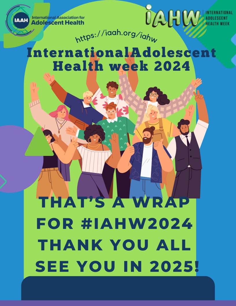 IAHW_IAAH's tweet image. &quot;Thriving, Not Just Surviving: This International Adolescent Health Week, we celebrated the power of resilience! Thank you to all participants for your dedication to building stronger, healthier adolescents. See you next year for an even bigger and better #IAHW2025
@engozyO