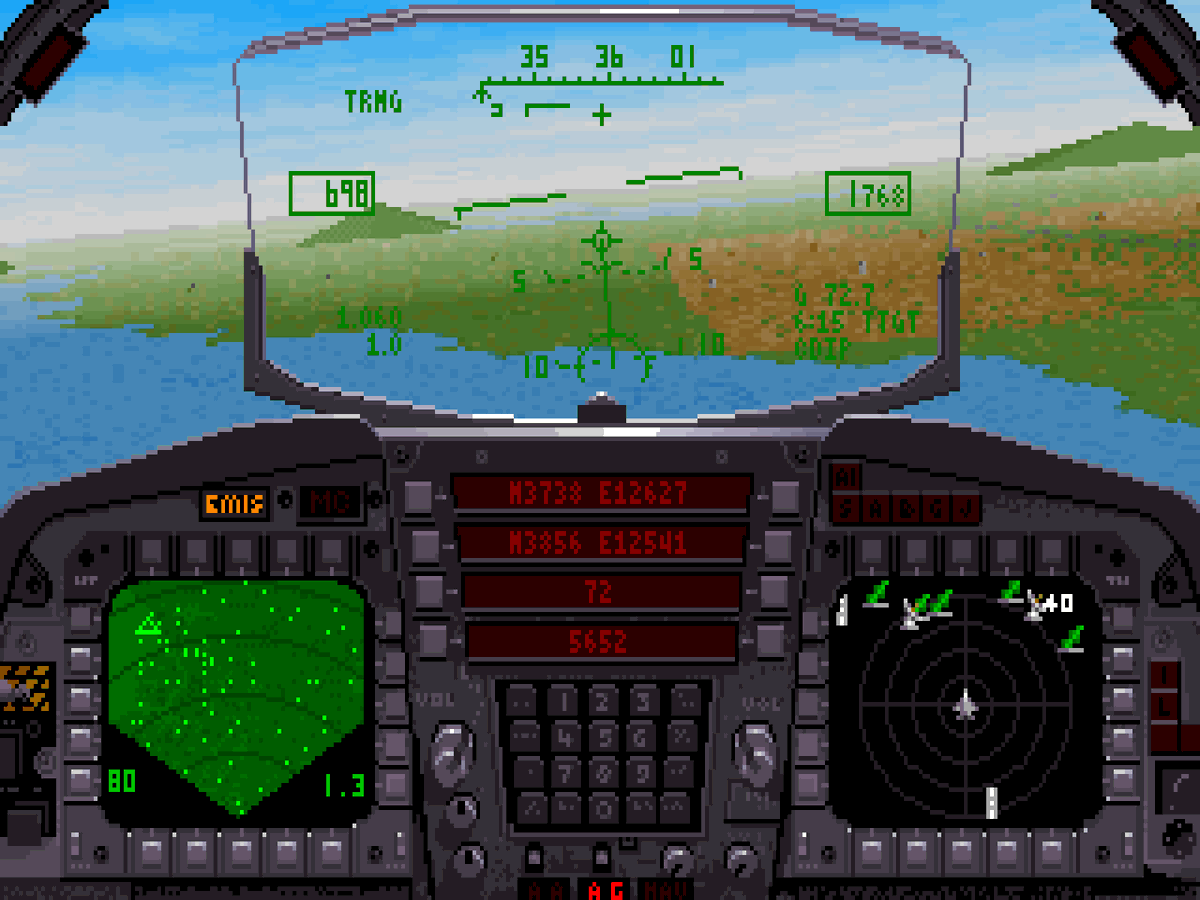 dosnostalgic's tweet photo. F-15 Strike Eagle III (MPS Labs/MicroProse Software, 1992) #DOSGameScreenADay https://t.co/aGOL4AjWmA