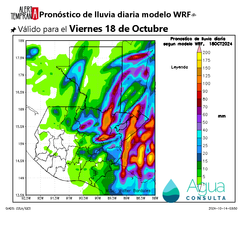 AlertaGt502's tweet photo. 2🇬🇹📝 Interacción entre Sistema Frontal, Sistema de Baja Presión, Onda Tropical 45 y Vaguada Monzónica ocasionarán lluvias de fuertes a intensas sobre el norte y oriente del país, además de vientos de hasta 70km/h, y bajas temperaturas
#ClimaGt #TraficoGt #OndaTropical45 #OT45 https://t.co/epF0y561GN